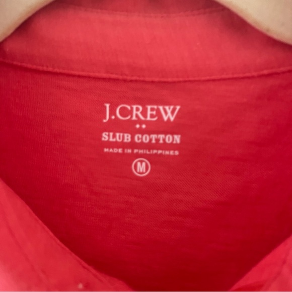 J. Crew Slub Cotton Pocket Polo Shirt Sz M - Picture 5 of 7